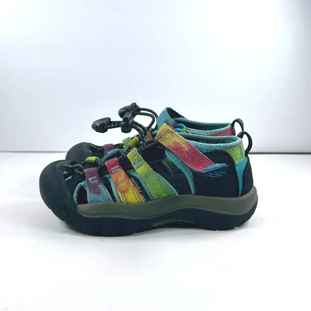 Keen Newport H2 Kids 10 Rainbow Tie Dye Water Sandals 1018447